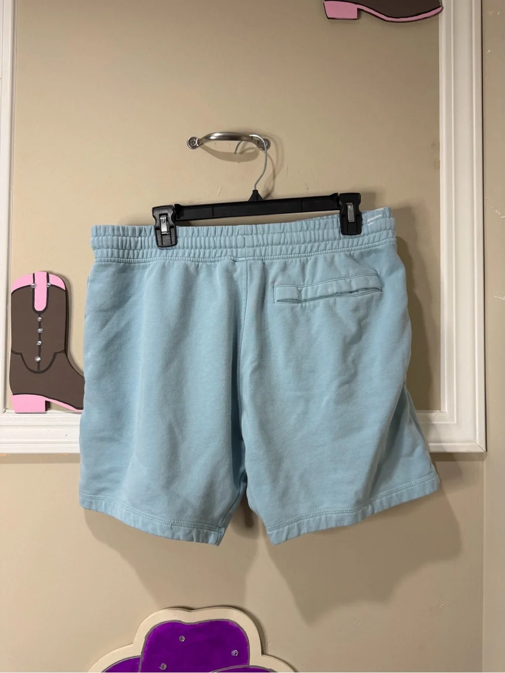 Gymshark Light Blue Men's Training Shorts with Drawstring